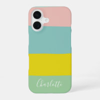 Custom Pastel Colour Block Modern Minimalist Scrip