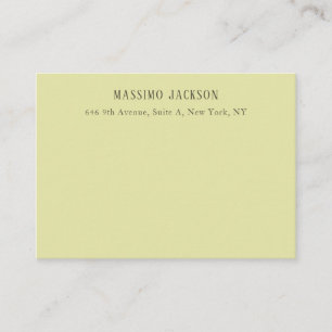 Custom pastel colour personalised minimalist name enclosure card