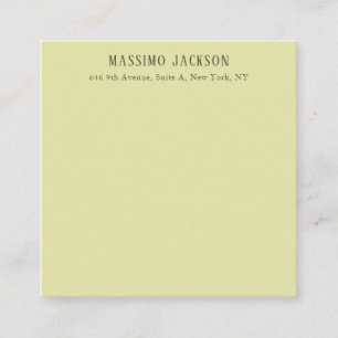 Custom pastel colour personalised minimalist name enclosure card