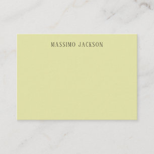 Custom pastel colour personalised minimalist name enclosure card
