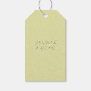 Custom pastel colour personalised minimalist name gift tags