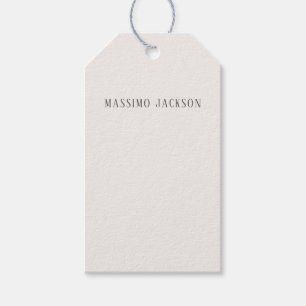 Custom pastel colour personalised minimalist name gift tags
