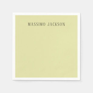 Custom pastel colour personalised minimalist name napkin