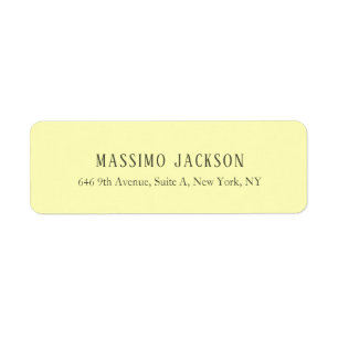 Custom pastel colour personalised minimalist name return address label