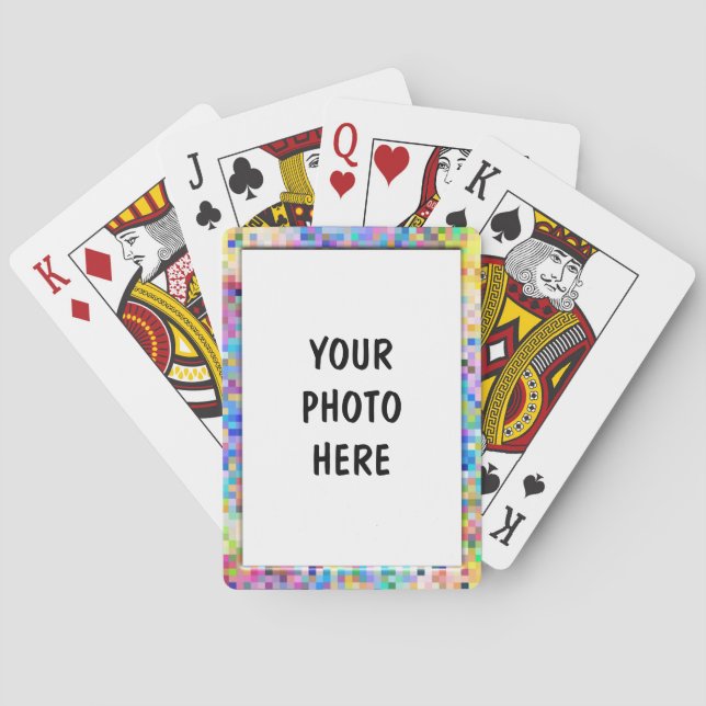 Custom Pastel Cubes - Bicycle Playing Cards (Back)
