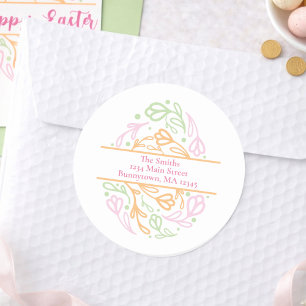 Custom Pastel Easter Egg Return Address Labels