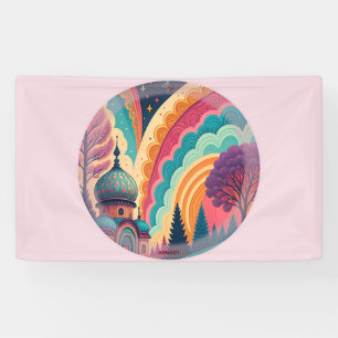 Custom Pastel Fantasy Dome Banner