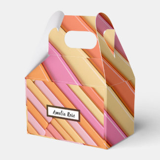 Custom Pastel Geometric Favour Boxes – Abstract  