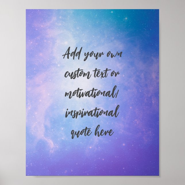 CUSTOM Pastel Motivational / Inspirational Quote Poster (Front)