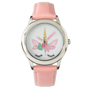 CUSTOM PASTEL PINK UNICORN WATCH