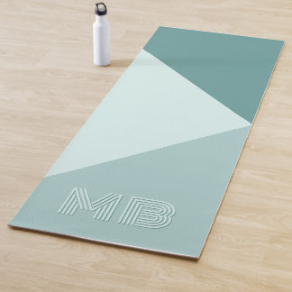 Custom Pastel Seafoam Mint Teal Jade Green Yoga Mat