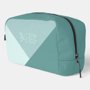 Custom Pastel Seafoam Seaglass Mint Teal Green Dopp Kit