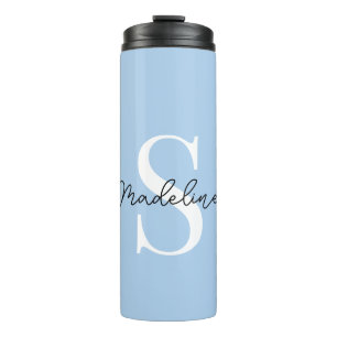 Custom Pastel Sky Blue Coloured Thermal Tumbler