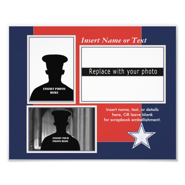 Custom Patriotic Photo Collage (Front)