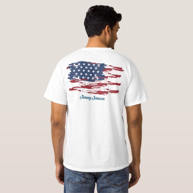 Custom Patriotic T-shirt (Back Full)