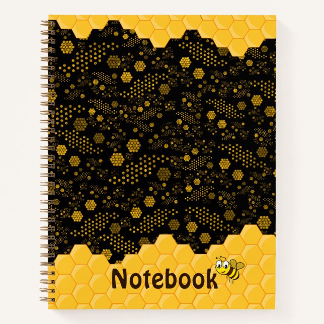 Custom pattern honeycomb Notebook (Front)