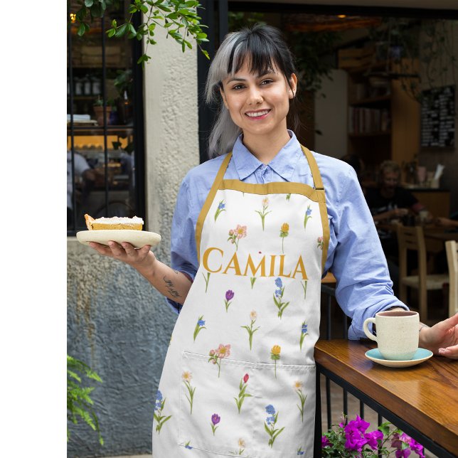 Custom Patterned Floral Apron (Creator Uploaded)