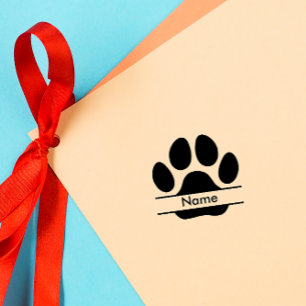 Custom Paw Print Cute Pet Signature Rubber Stamp