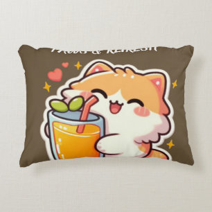 Custom Paws and Refresh Cute Cat Design Decorative Cushion