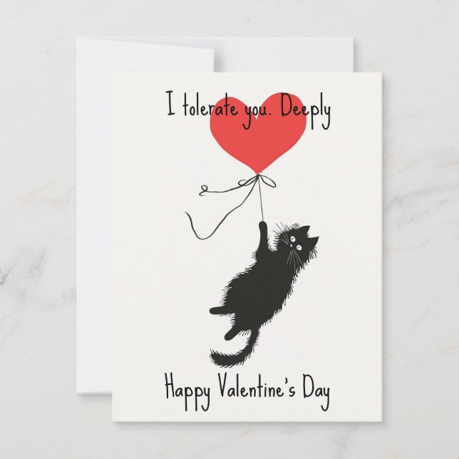 💘🐈Custom Paws & Passive-Aggression Holiday Card (Front)
