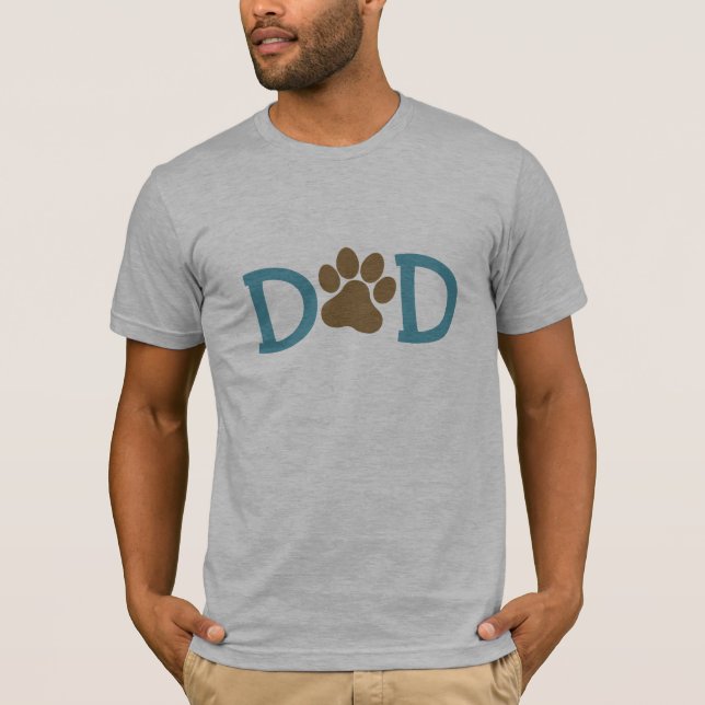 custom paws pet dog father day dog paw design T-Shirt (Front)