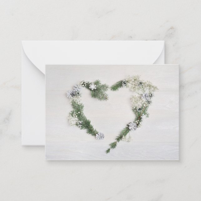 Custom Peace, Joy, and Love Heart Card (Front)