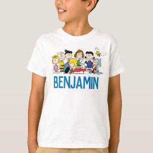 Custom Peanuts   Charlie Brown and Gang Birthday T-Shirt