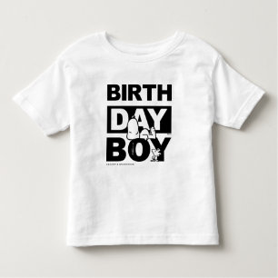 Custom Peanuts   Snoopy Birthday Boy Toddler T-Shirt
