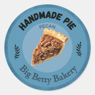 Custom Pecan Pie Labels   Personalized Bakery Pack