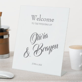 Custom Pedestal Sign – Elegant Personalised Event