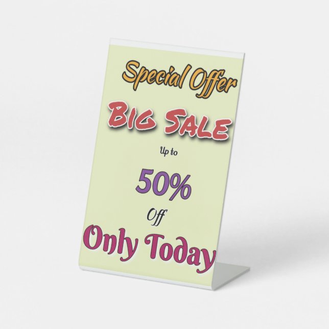 Custom Pedestal Signs for Your Business (Front)