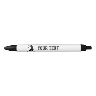 Custom pens with tennis player silhouette logo