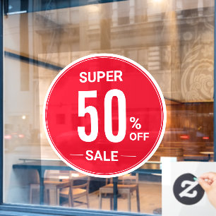 custom Percentage Off Round SUPER SALE Store Sale