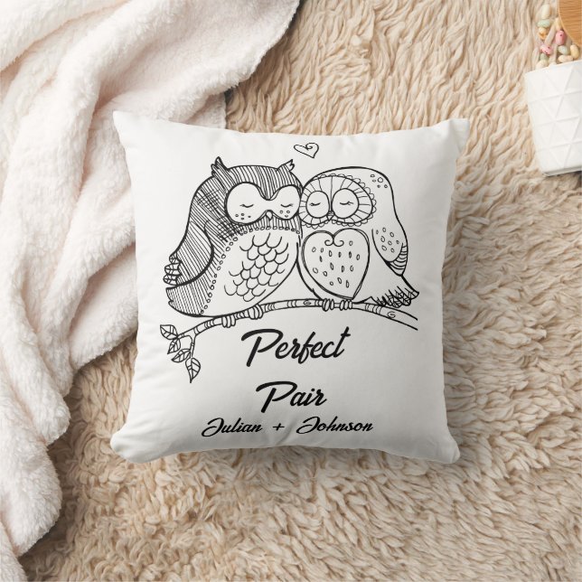 Custom perfect pair matching couple cushion (Blanket)