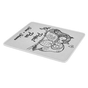 Custom perfect pair matching couple cutting board
