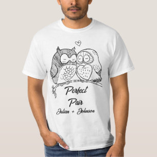 Custom perfect pair matching couple T-Shirt