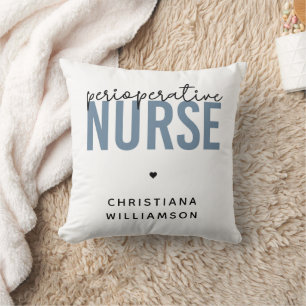 Custom Perioperative Nurse RN OR Nurse Gifts Cushion