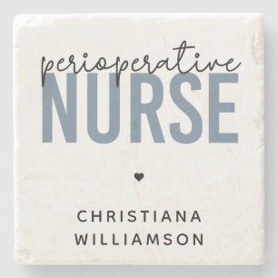 Custom Perioperative Nurse RN OR Nurse Gifts Stone Coaster