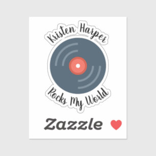 Custom Person Rocks My World Personalised