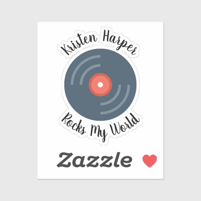 Custom Person Rocks My World Personalised (Sheet)