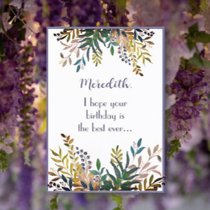 Custom, Personal Happy Birthday daughter card