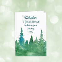 Custom, Personal Happy Birthday son card