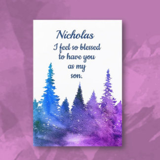 Custom, Personal Happy Birthday son card