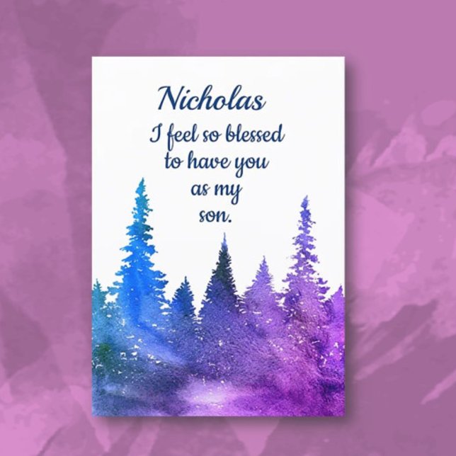 Custom, Personal Happy Birthday son card (Creator Uploaded)