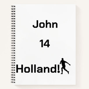 Custom Personal Name Holland Athletic Identity   Notebook