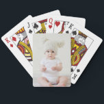 Custom personal photo playing cards<br><div class="desc">Photograph. Upload your own baby,  family or pet photo or snapshot to create a custom personalised product.</div>