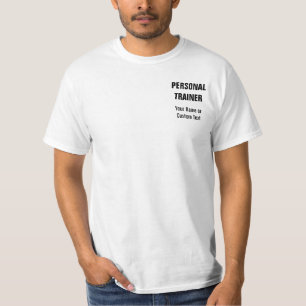Custom Personal Trainer Fitness Instructor Shirt
