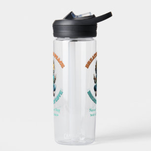 Custom Personalise Boho Bearded Dragon Hippie Water Bottle