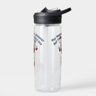 Custom Personalise Boho Owl Beautiful Hippie Water Bottle