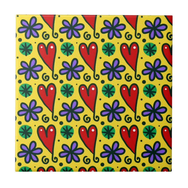 custom personalise Business Service Desk office Ceramic Tile (Front)